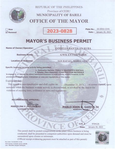 mayor's permit fee quezon city|Issuance of Mayor’s Permit .